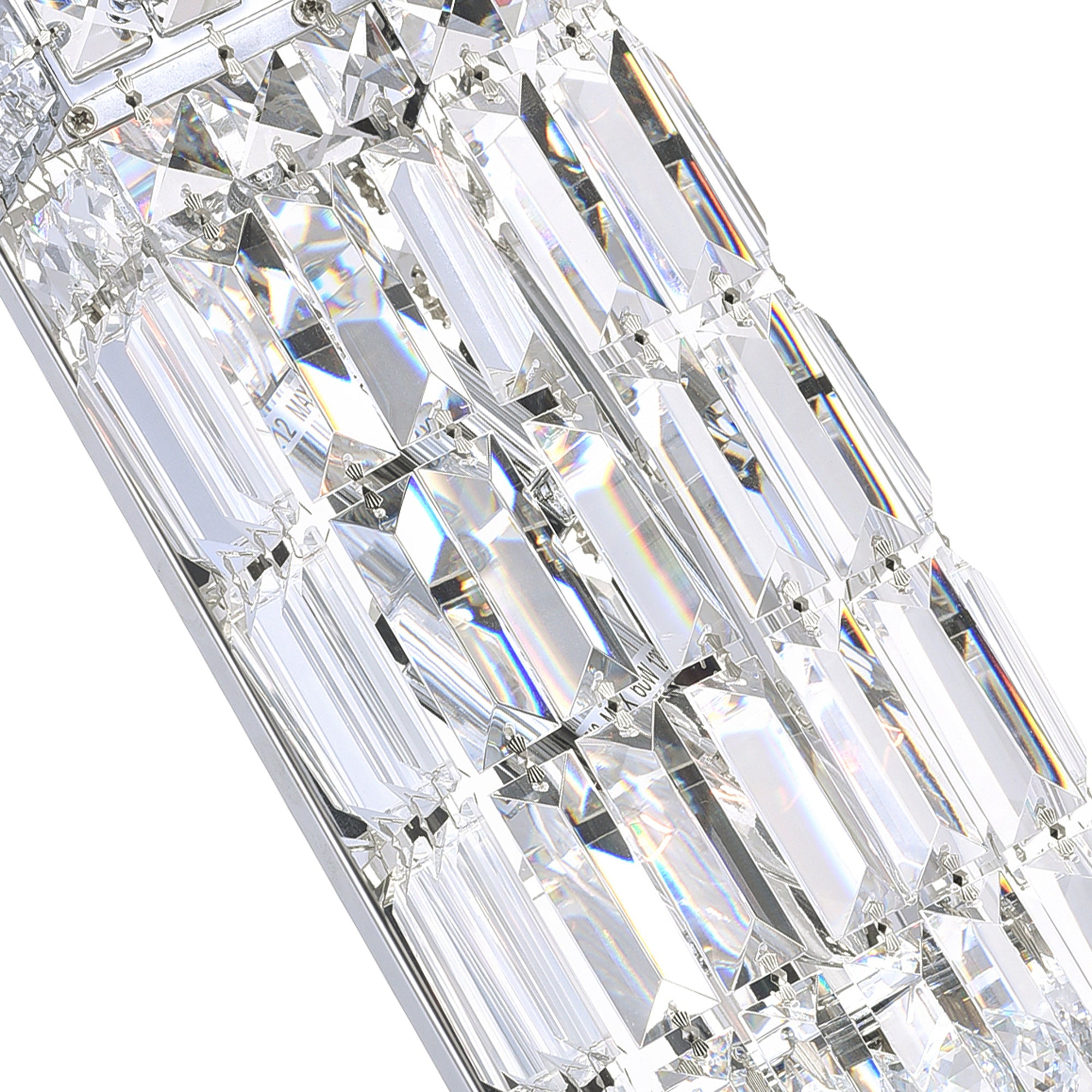 Colosseum 2 Light Bathroom Sconce with Crystal Accents