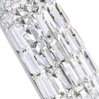 Colosseum 2 Light Bathroom Sconce with Crystal Accents