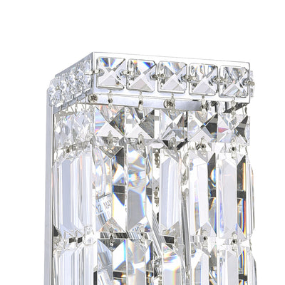 Colosseum 2 Light Bathroom Sconce with Crystal Accents