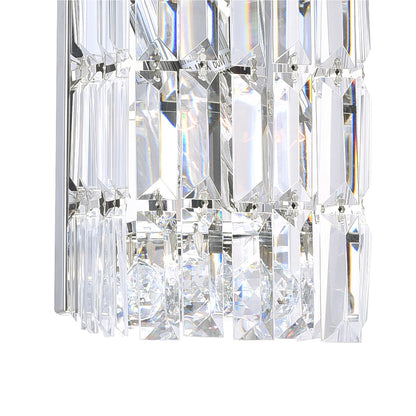 Colosseum 2 Light Bathroom Sconce with Crystal Accents