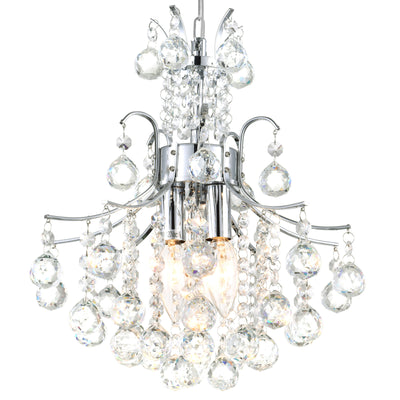Princess Chandeliers 3 Light Chrome Crystal