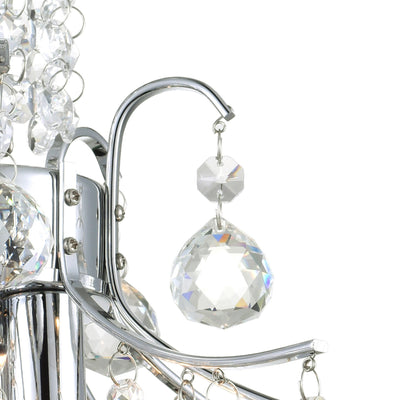 Princess Chandeliers 3 Light Chrome Crystal