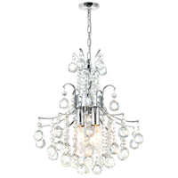 Princess Chandeliers 3 Light Chrome Crystal
