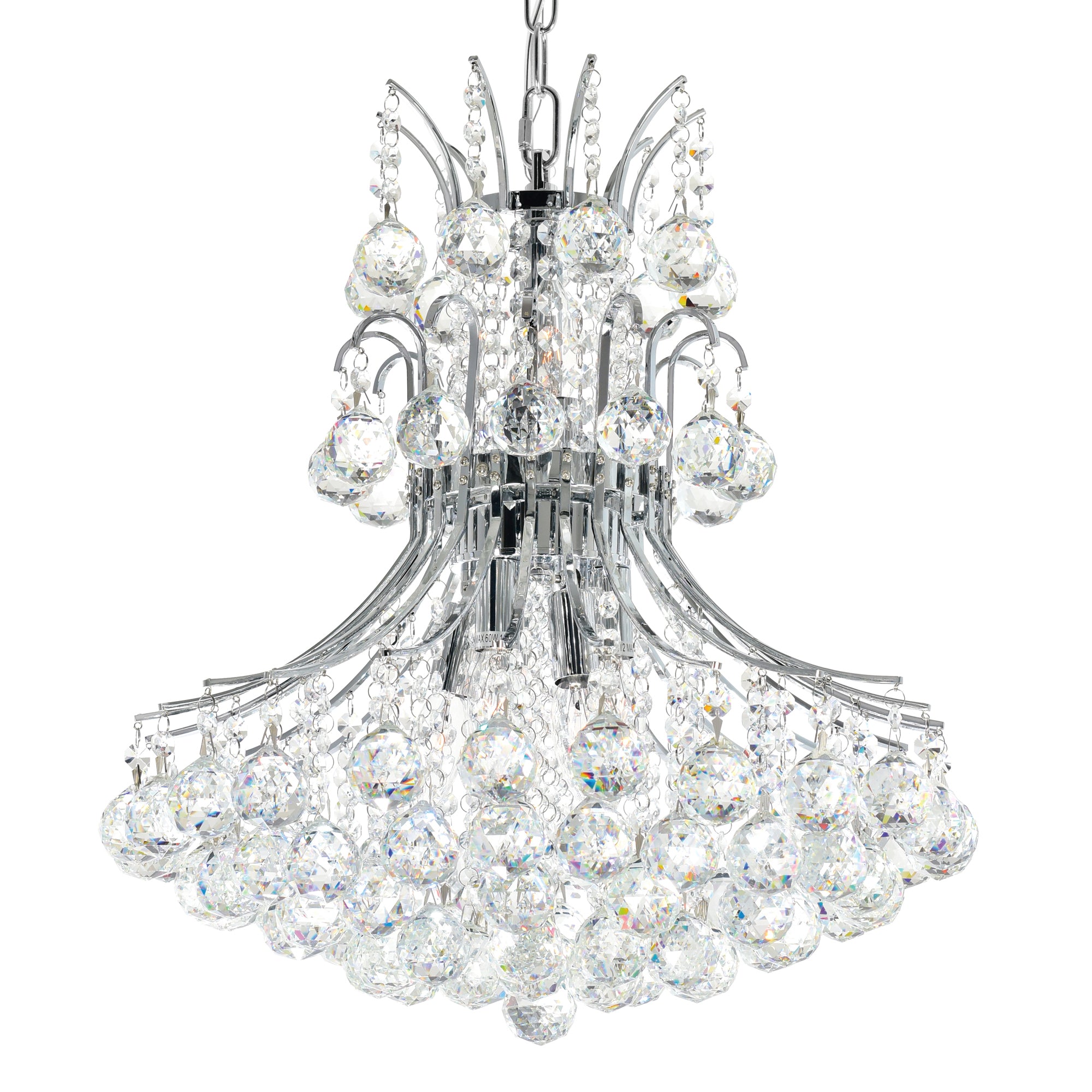 Princess Chandeliers 8 Light Chrome Crystal