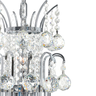 Princess Chandeliers 8 Light Chrome Crystal