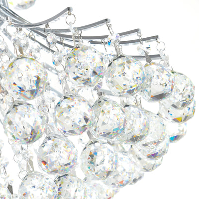 Princess Chandeliers 8 Light Chrome Crystal