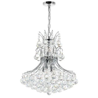 Princess Chandeliers 8 Light Chrome Crystal