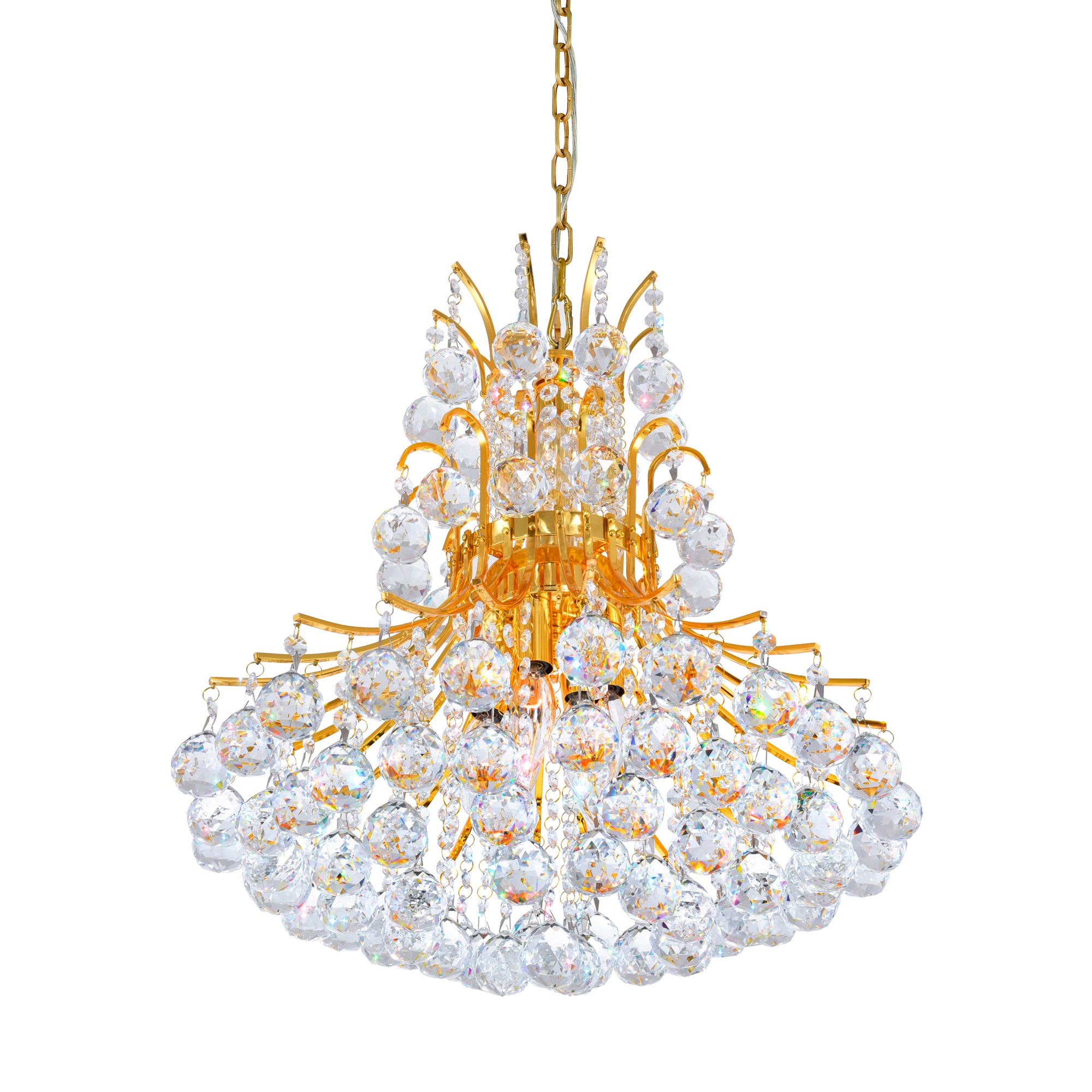 Princess Chandeliers 8 Light Gold Finish