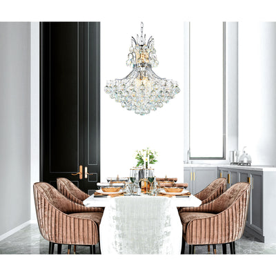 Princess Chandeliers 10 Lights Chrome