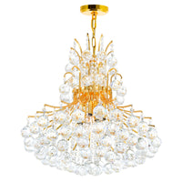 Princess Chandeliers 10 Light Gold Finish