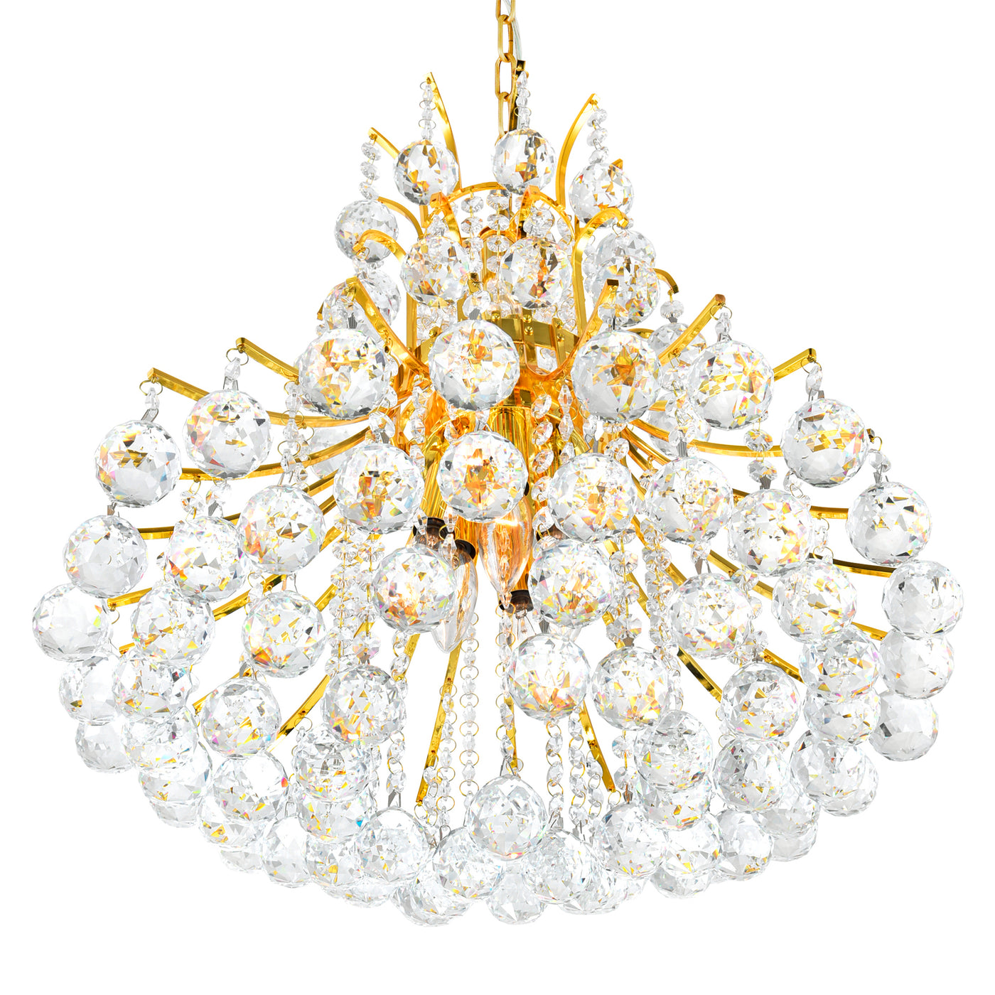 Princess Chandeliers 10 Light Gold Finish