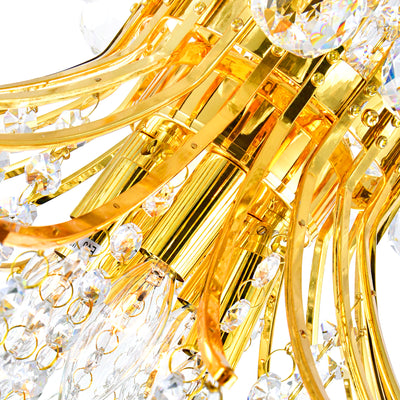 Princess Chandeliers 10 Light Gold Finish