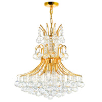 Princess Chandeliers 10 Light Gold Finish