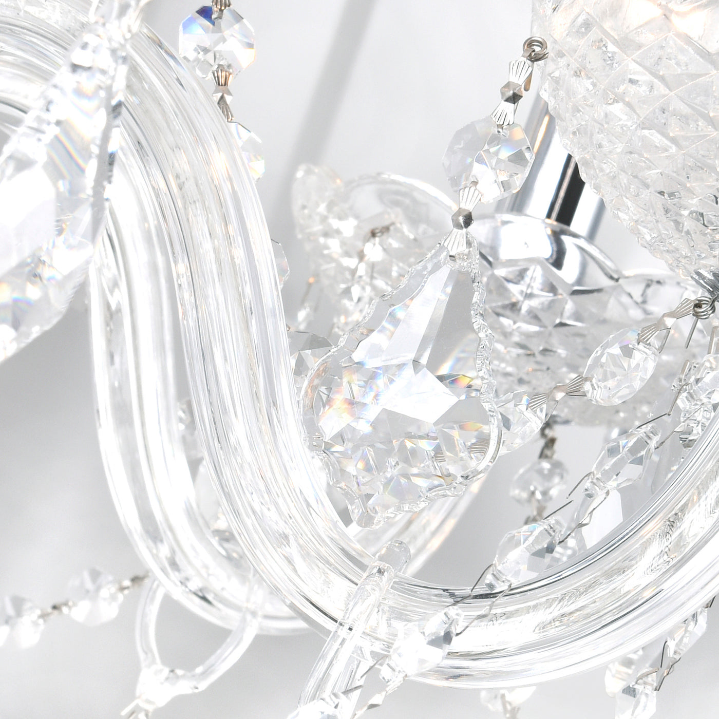 Princeton 6 Light Chrome Chandelier Down Fixture