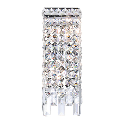 Colosseum 2 Light Chrome Wall Sconce with Crystals