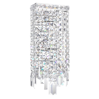 Colosseum 4 Light Chrome Wall Sconce with Crystal Accents