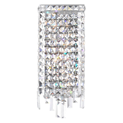 Colosseum 4 Light Chrome Wall Sconce with Crystal Accents