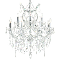 Maria Chandeliers 13 Light Chrome Crystal