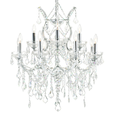 Maria Chandeliers 13 Light Chrome Crystal
