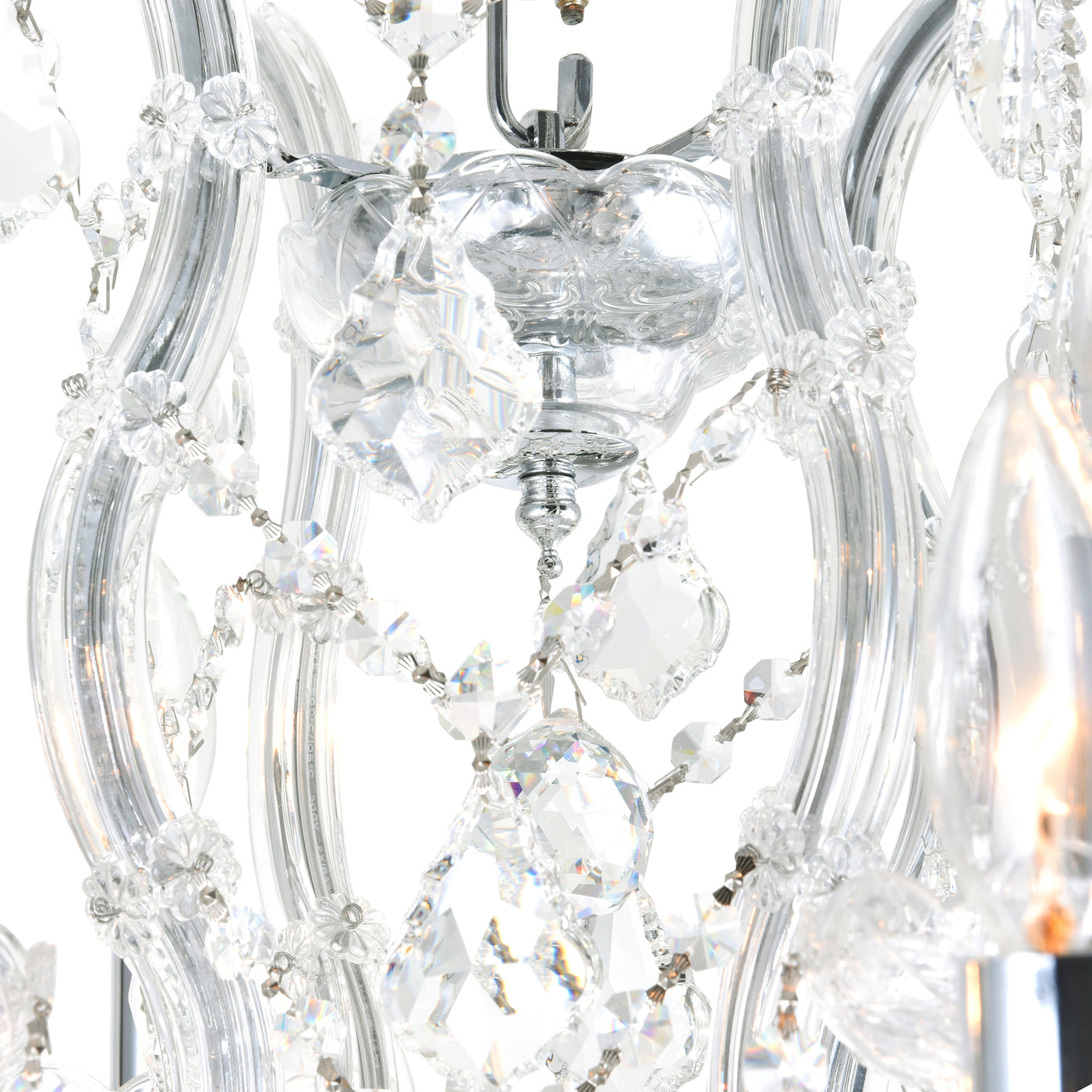 Maria Chandeliers 13 Light Chrome Crystal