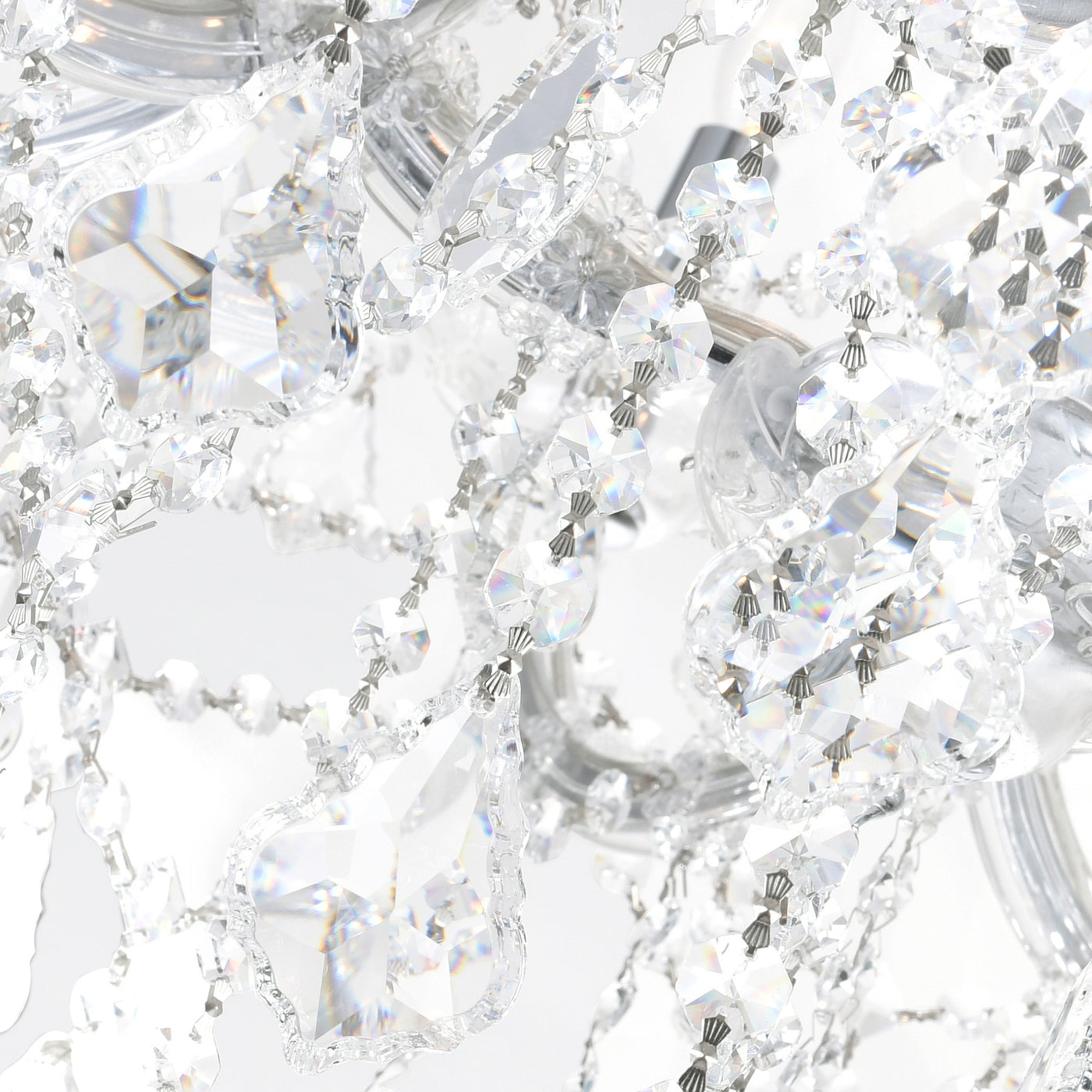 Maria Chandeliers 13 Light Chrome Crystal