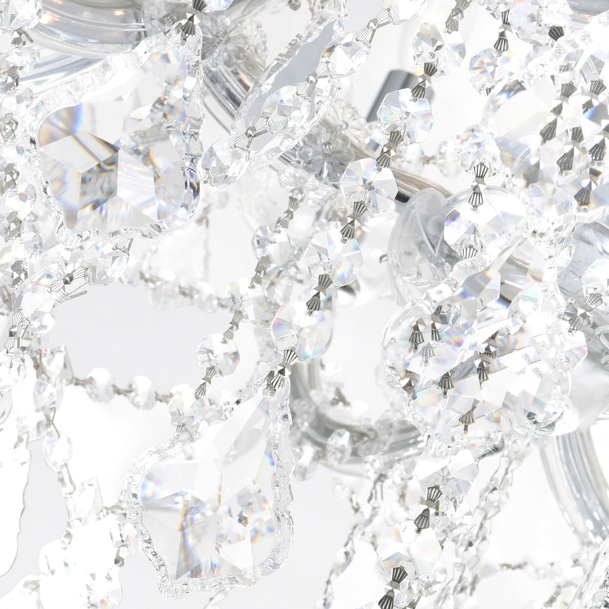 Maria Chandeliers 13 Light Chrome Crystal