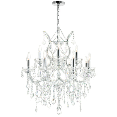 Maria Chandeliers 13 Light Chrome Crystal