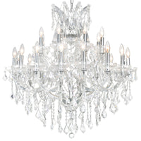 Maria Chandeliers 25 Lights Chrome Finish