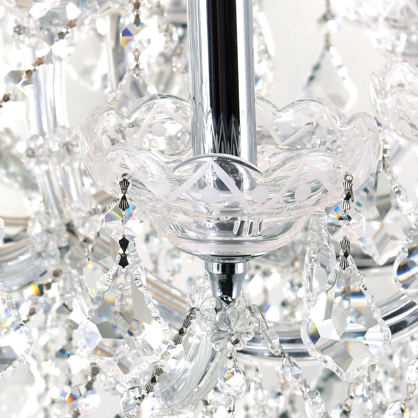 Maria Chandeliers 25 Lights Chrome Finish