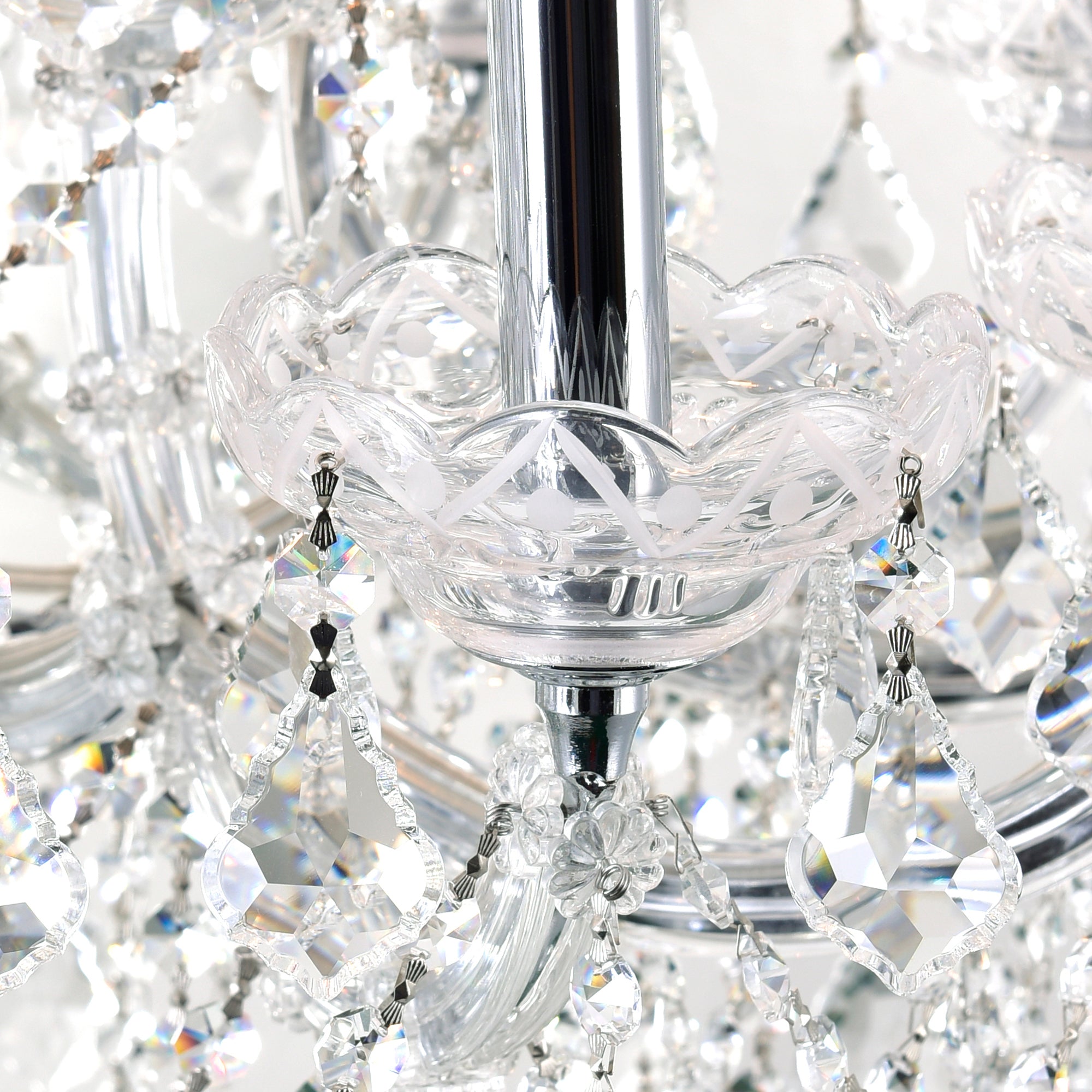 Maria Chandeliers 33 Lights Chrome Finish