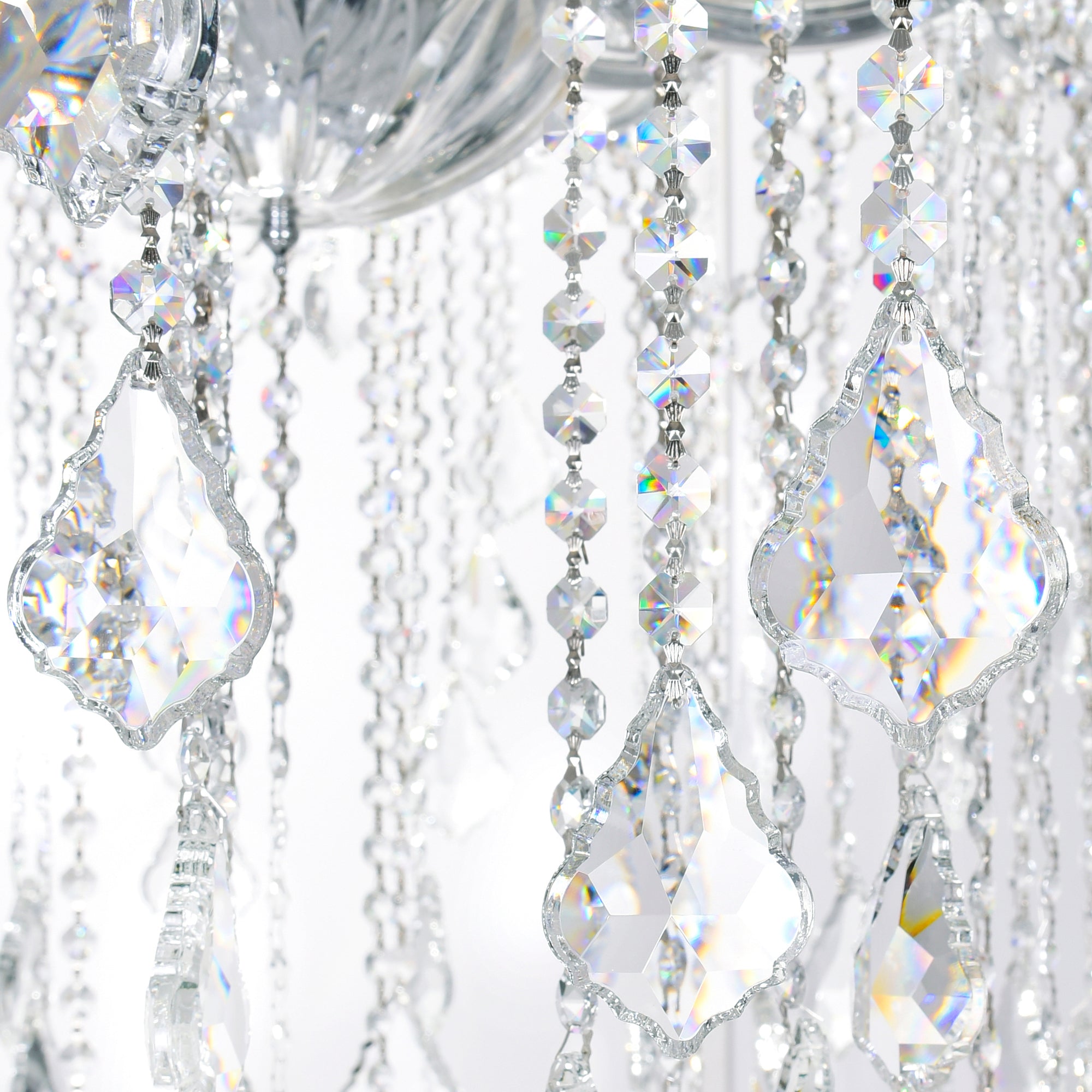 Maria Chandeliers 33 Lights Chrome Finish
