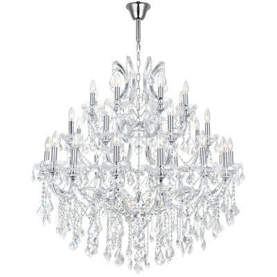 Maria Chandeliers 33 Lights Chrome Finish