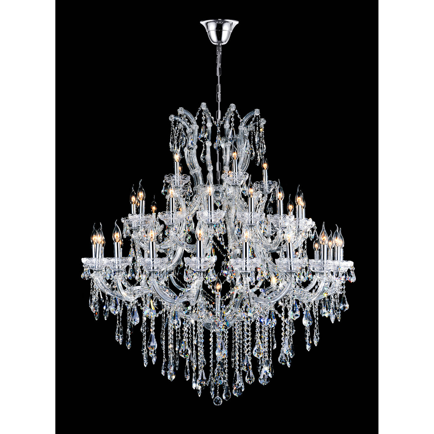 Maria Chandeliers Chrome Finish 41 Lights