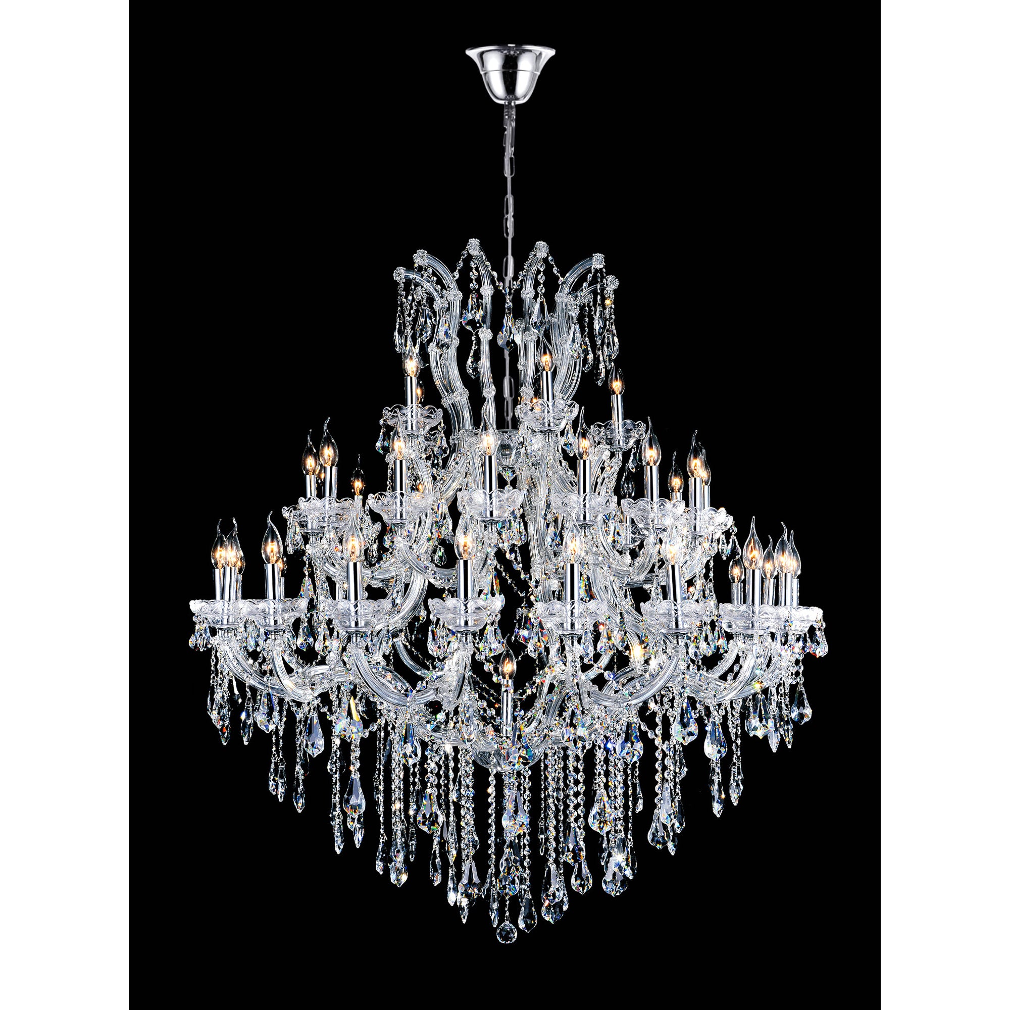 Maria Chandeliers Chrome Finish 41 Lights