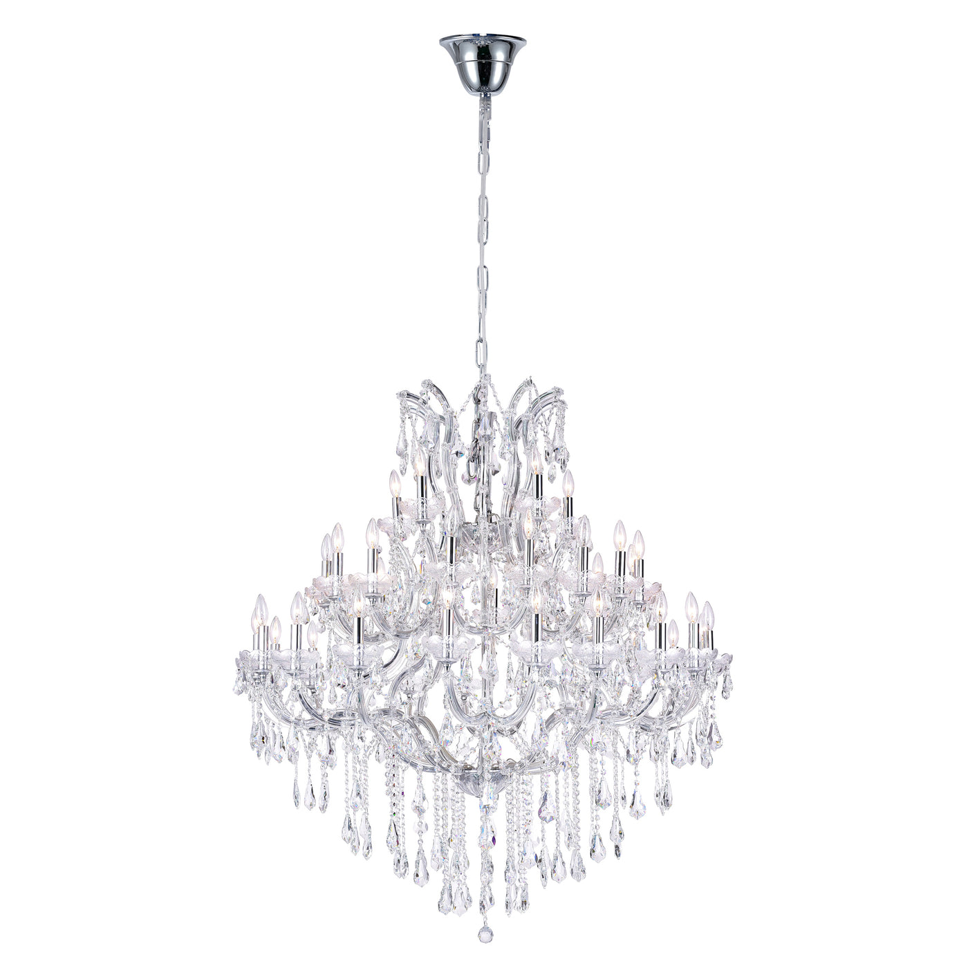 Maria Chandeliers Chrome Finish 41 Lights