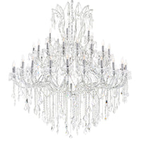 Maria Chandeliers 49 Light Chrome Crystal