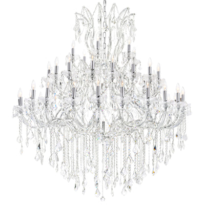 Maria Chandeliers 49 Light Chrome Crystal