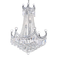 Amanda 11 Light Chrome Chandelier Down Fixture