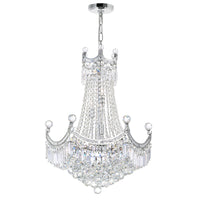Amanda 11 Light Chrome Chandelier Down Fixture