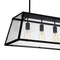 Alyson 4 Light Black Chandelier