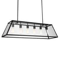 Alyson 6 Light Black Chandelier