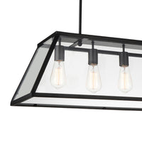 Alyson 6 Light Black Chandelier