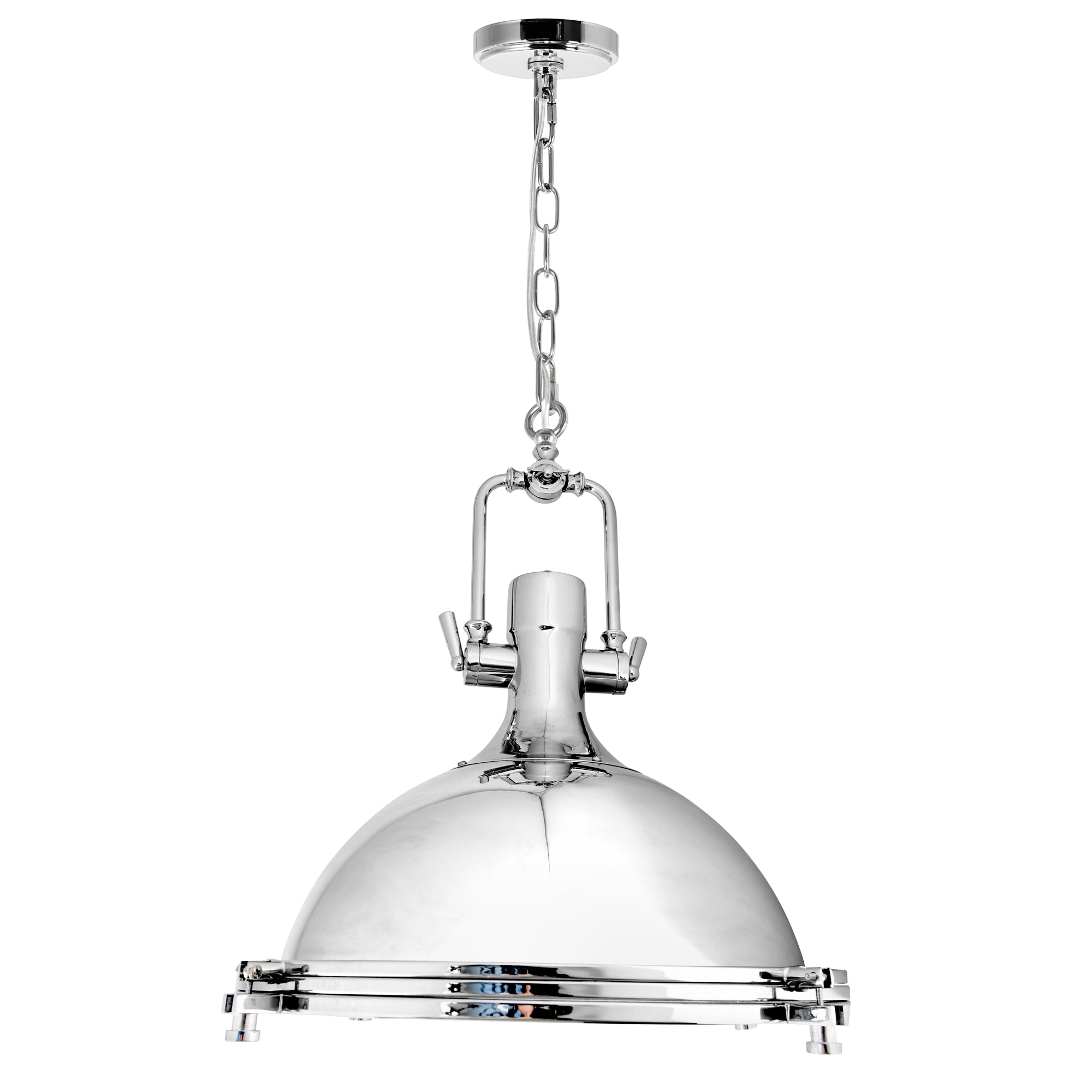 Show 1 Light Chrome Pendant Light