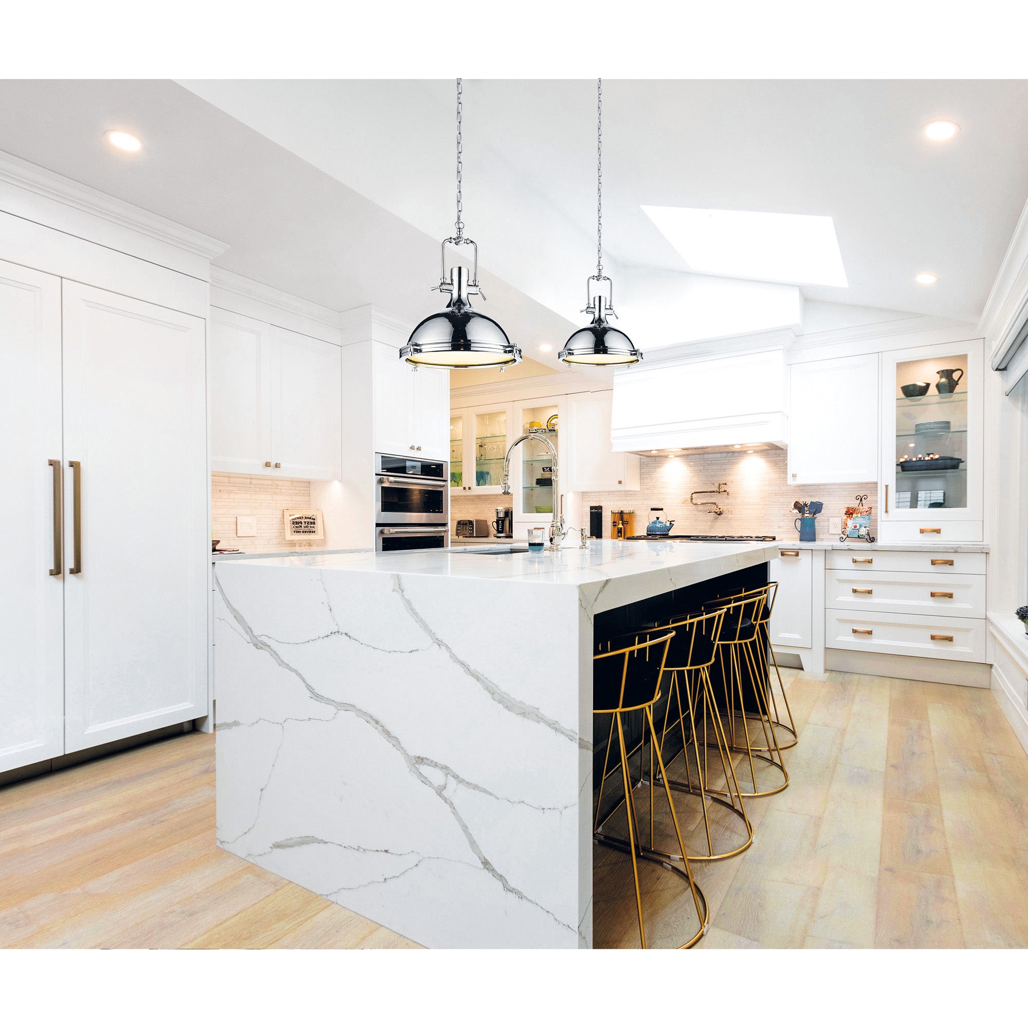 Show 1 Light Chrome Pendant Light
