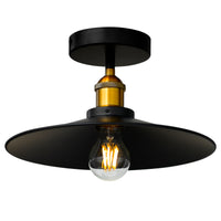 Brave 1 Light Black Flush Mount