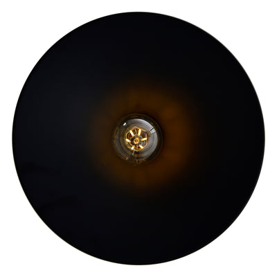 Brave 1 Light Black Flush Mount