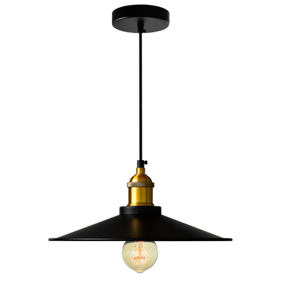 Brave 1 Light 13in Black Mini Pendant