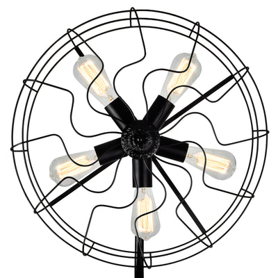 Pamela 5 Light Black Floor Lamp