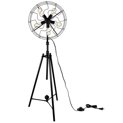 Pamela 5 Light Black Floor Lamp