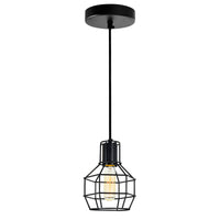Secure 1 Light Black Mini Pendant Light
